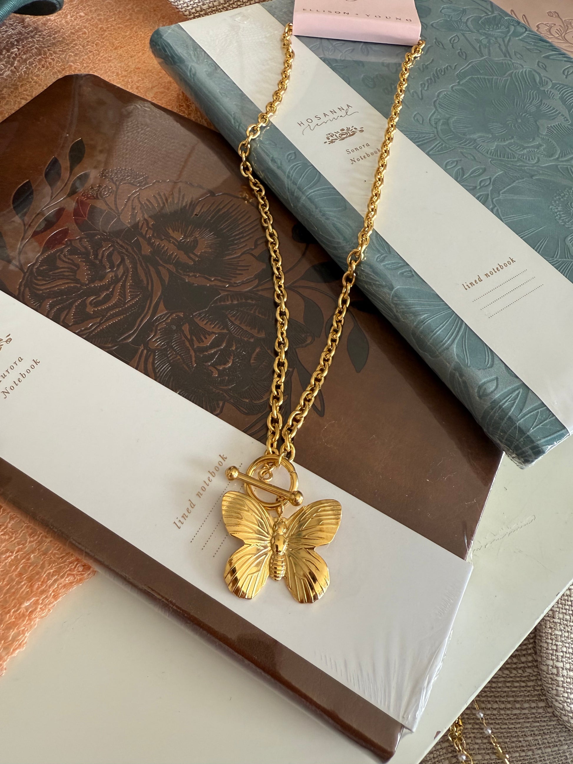 Butterfly Toggle Necklace