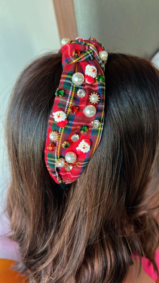 Red Santa Baby Headband