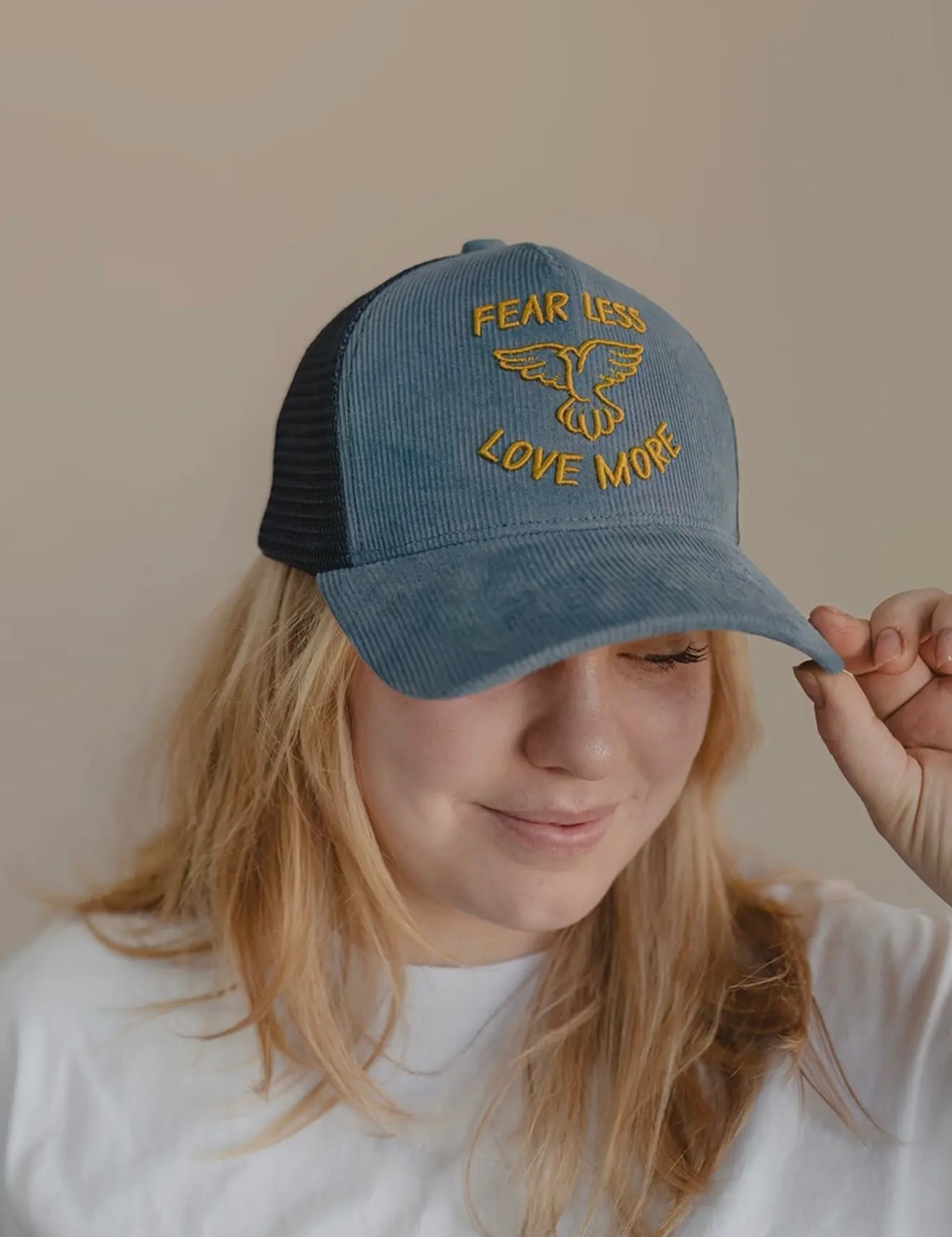 Love More Corduroy Trucker
