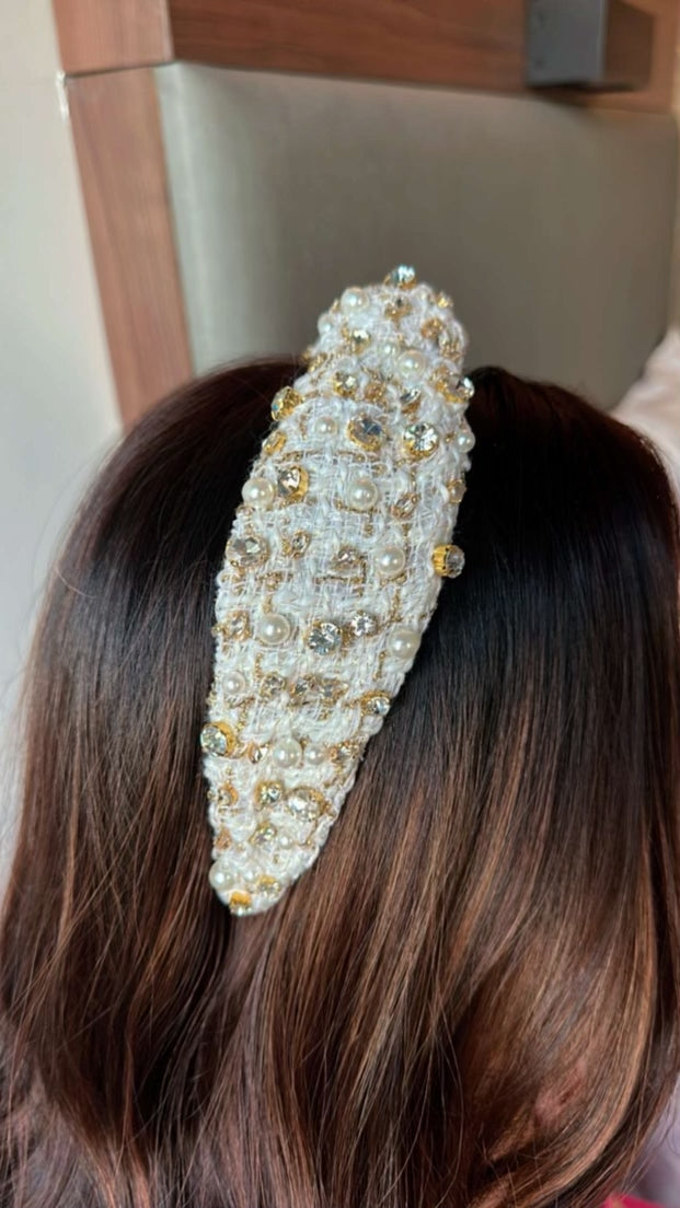 White Christmas Headband