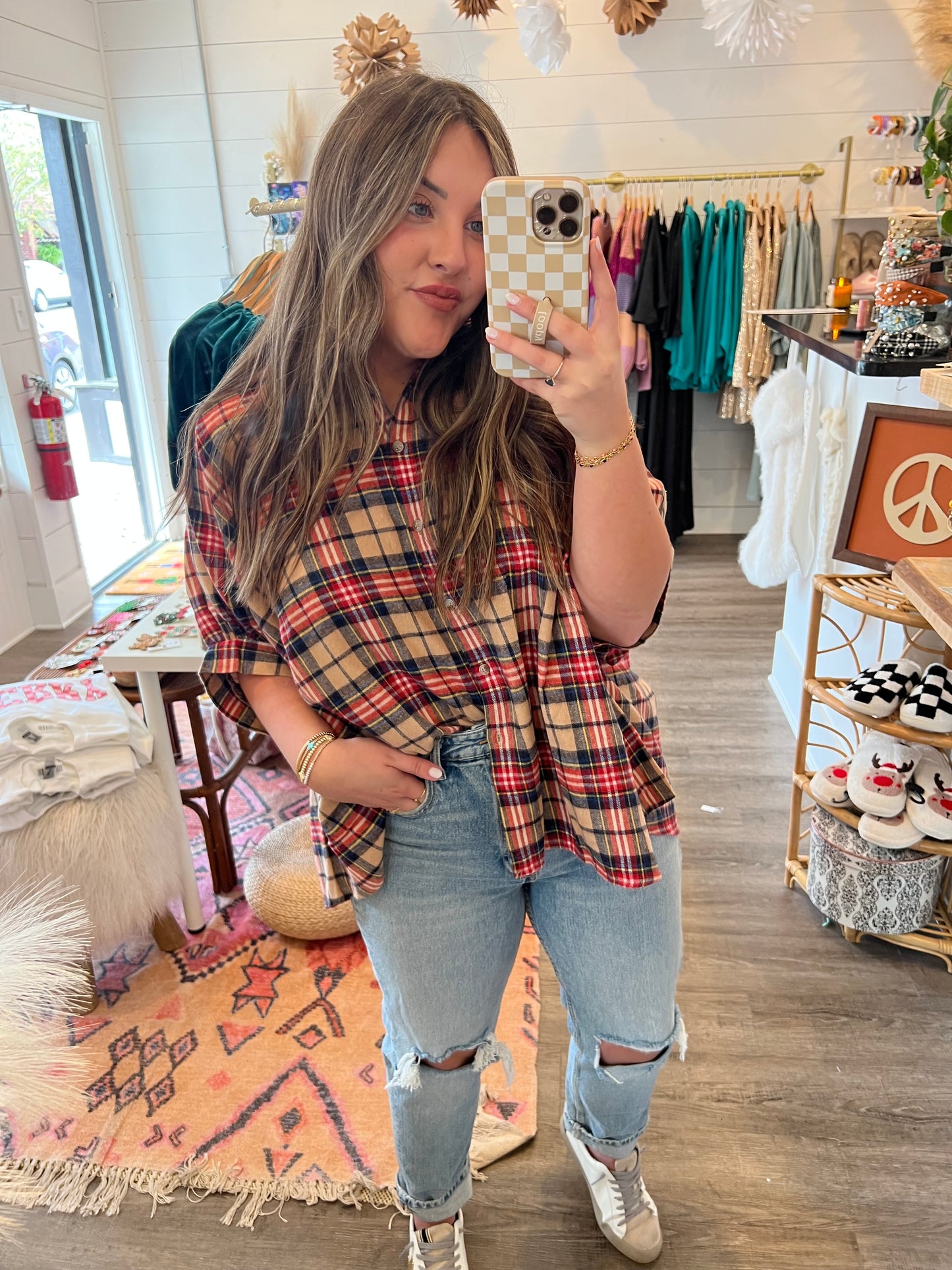 Tis the Season Plaid Shirt