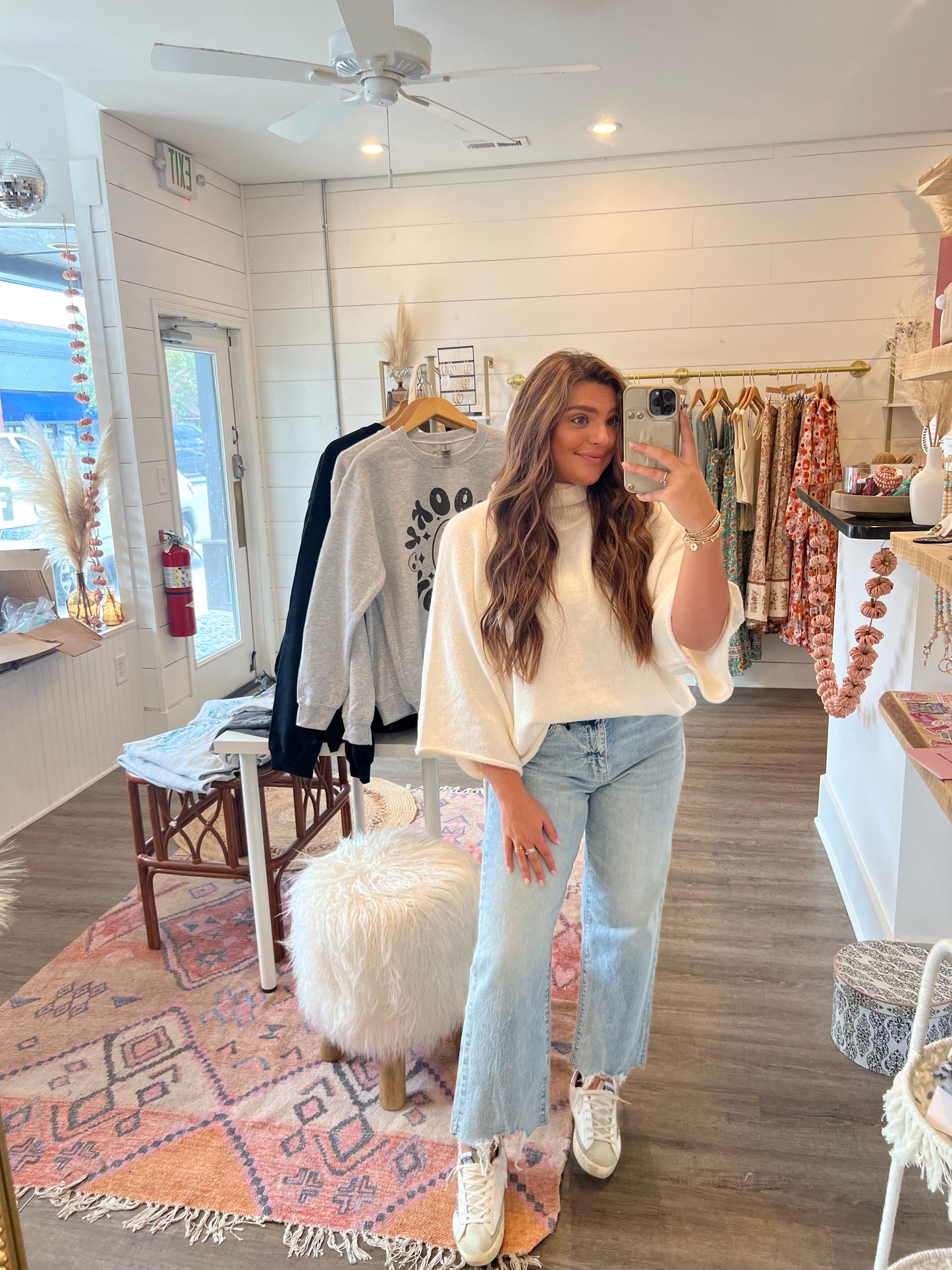 High Rise wide ankle jeans