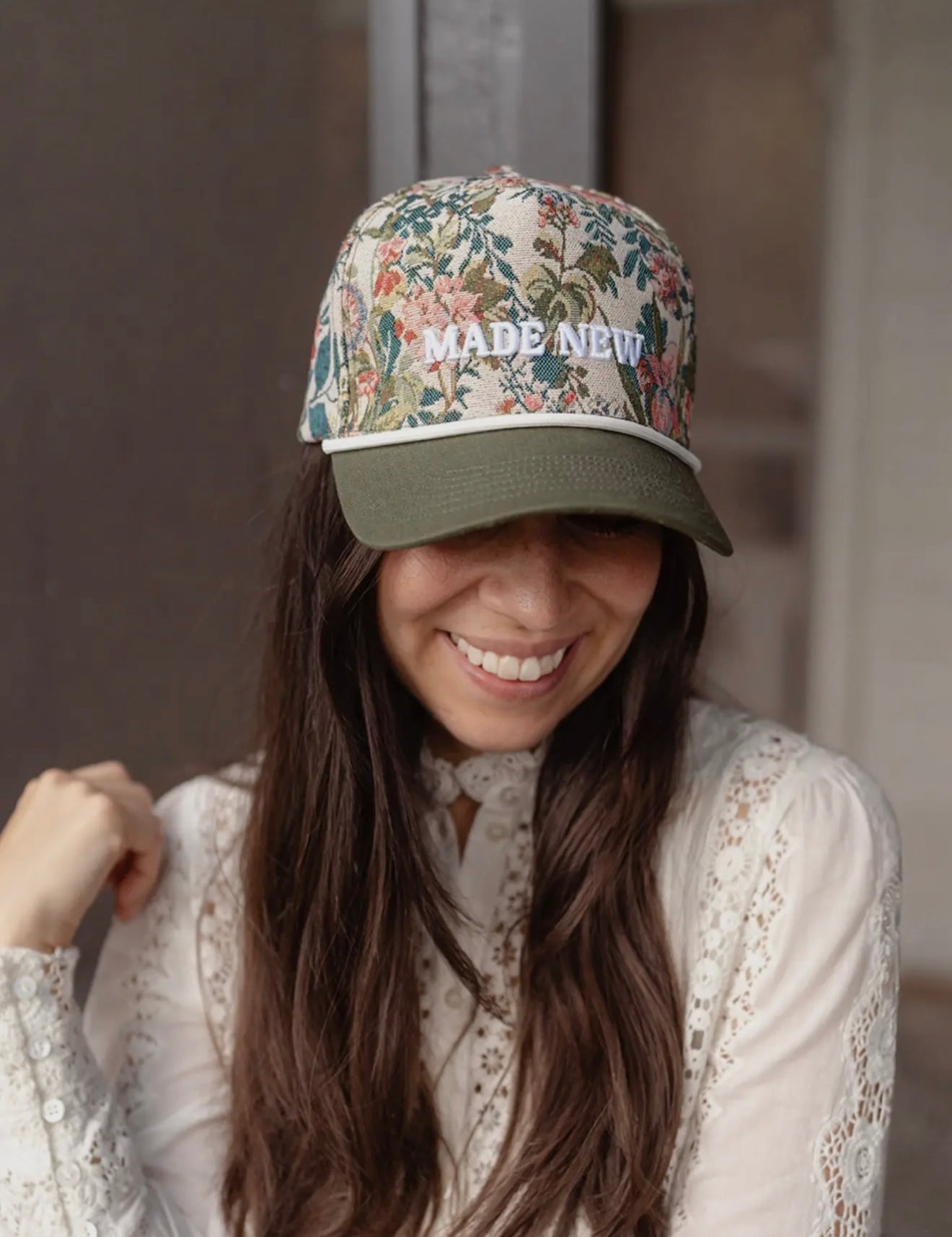 Made New Floral Trucker