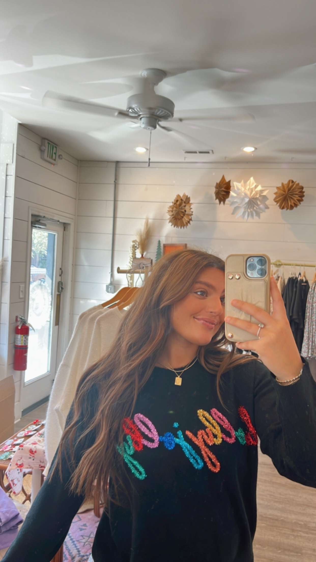 Holly Jolly Tinsel Sweater