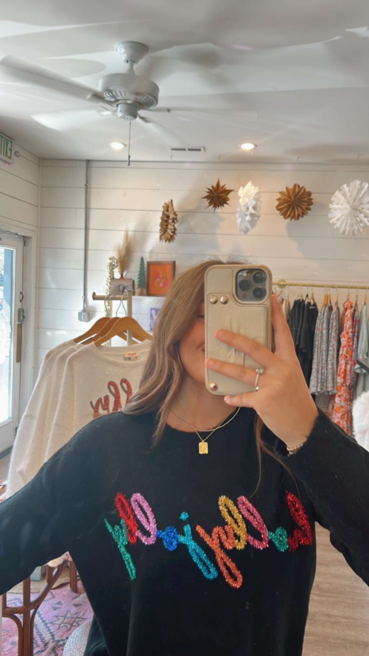 Holly Jolly Tinsel Sweater
