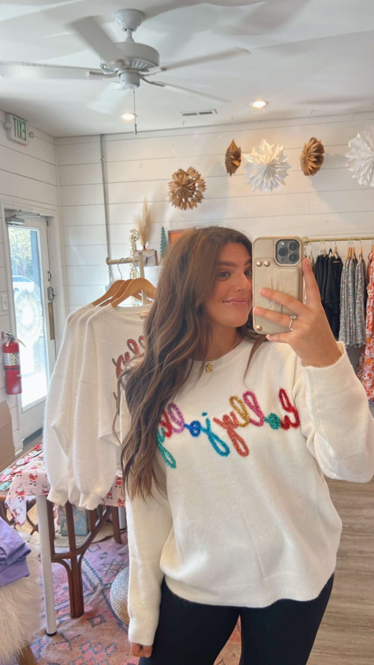 Holly Jolly Tinsel Sweater