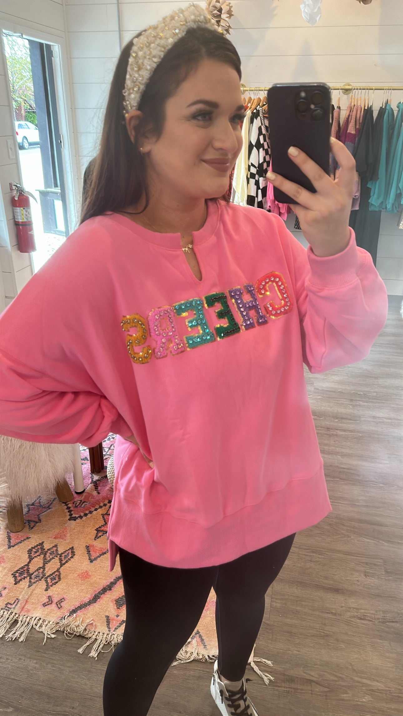 Pink Cheers Sweatshirt