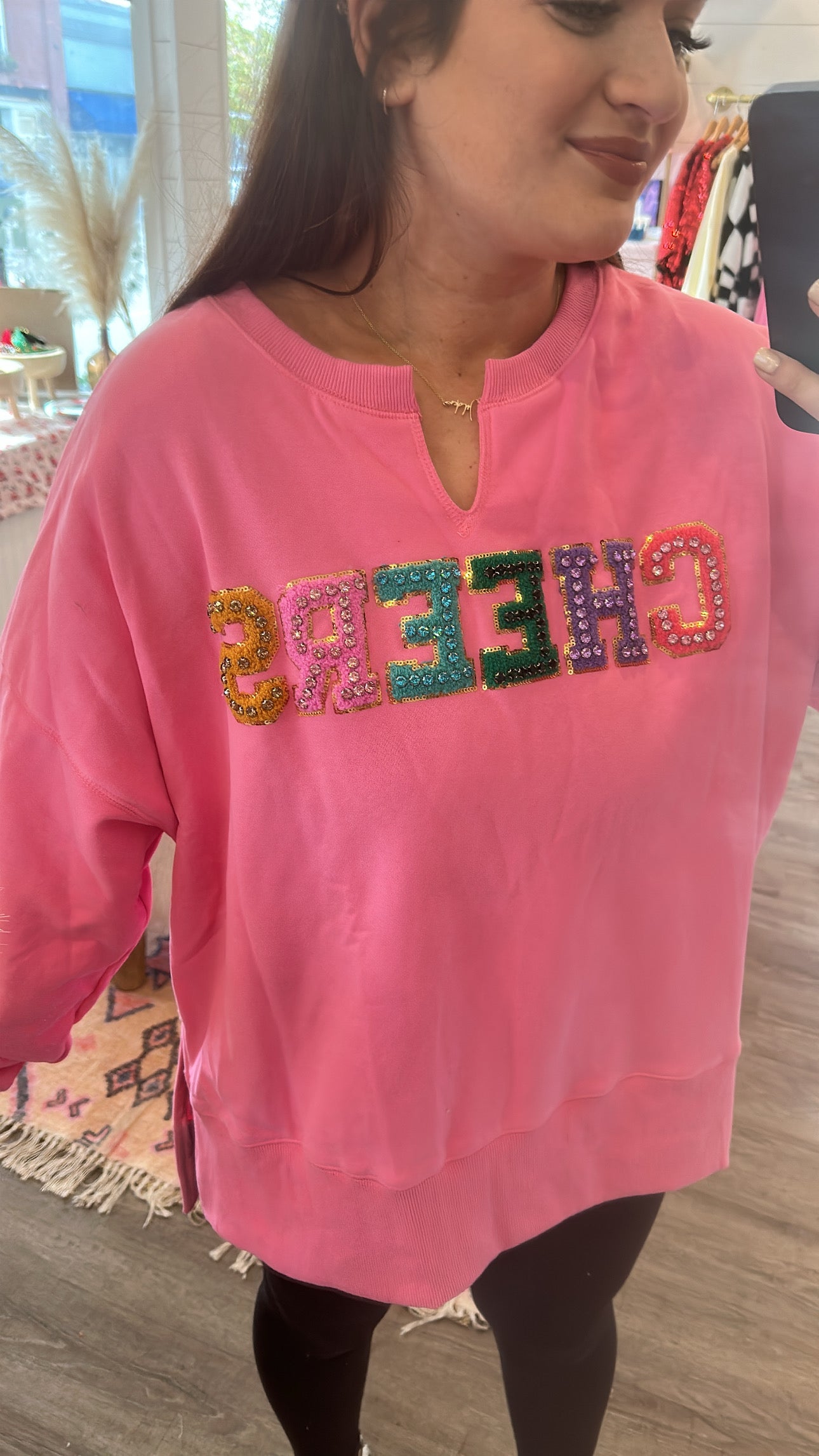 Pink Cheers Sweatshirt