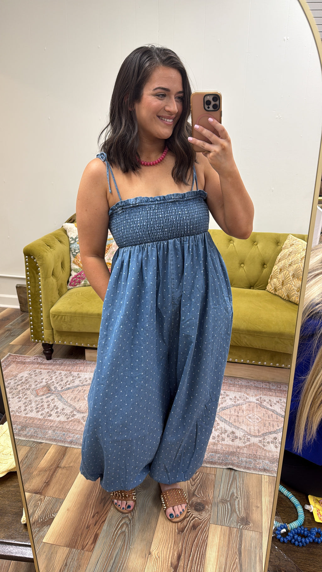 Polka-Dot Jumpsuit