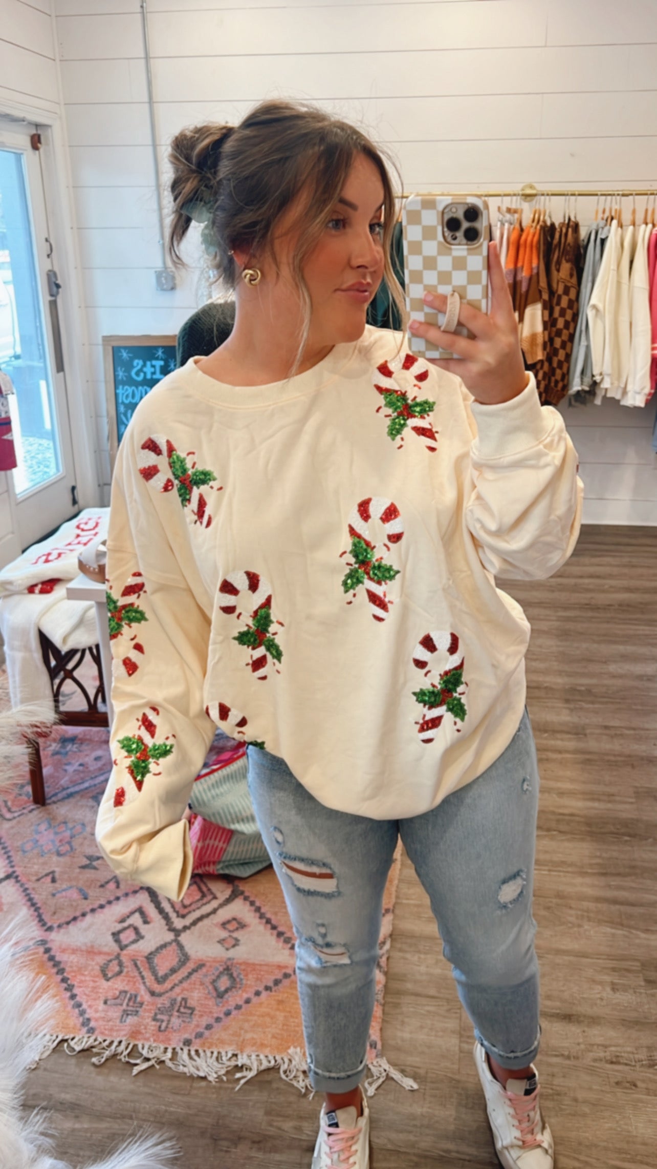 Candy Cane Sweater