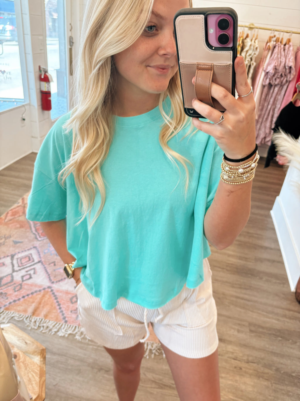 Basic For You Teal Tee