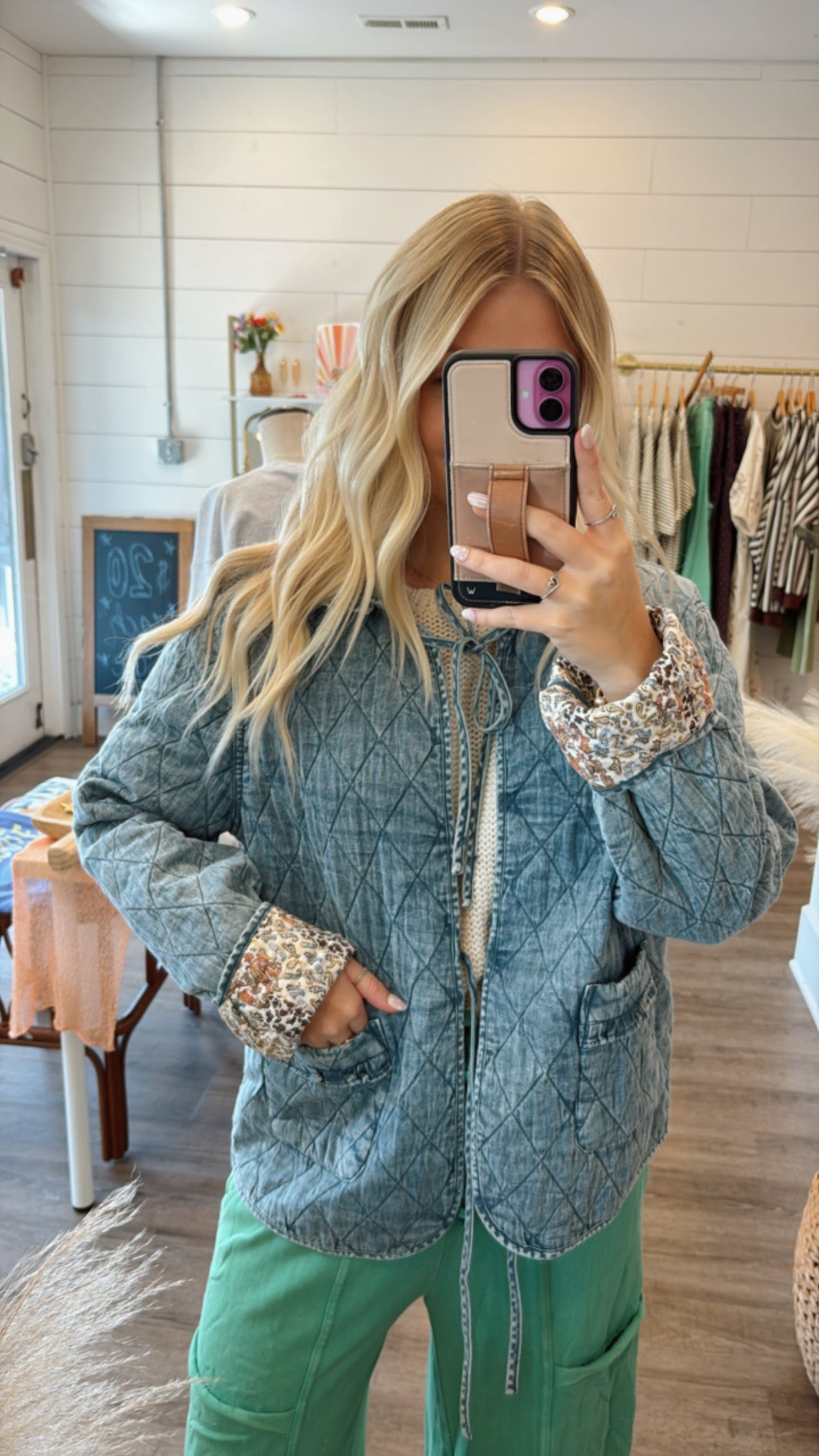Quilted denim Jacket