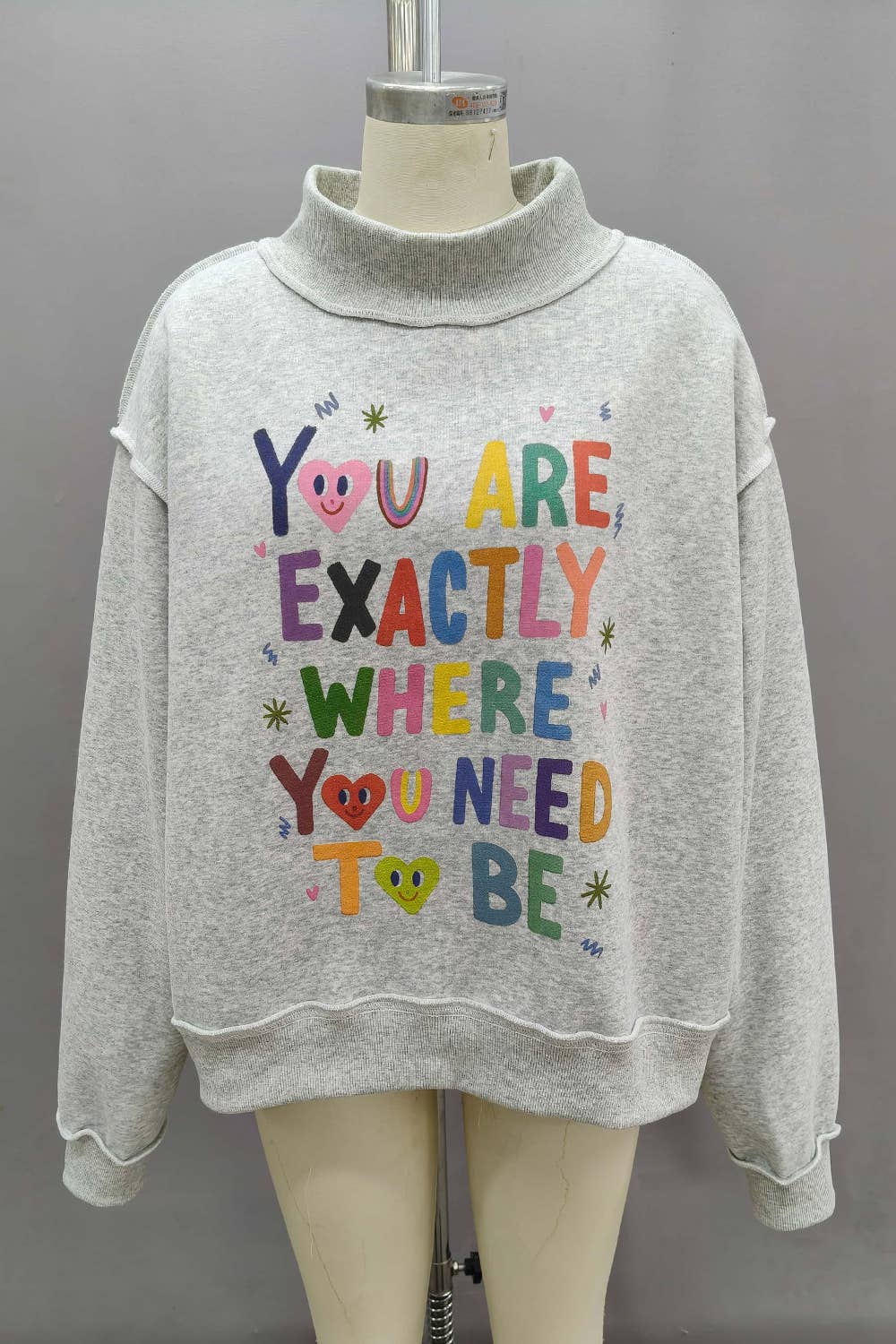 Exactly Where You Need To Be Reversible Mock Neck