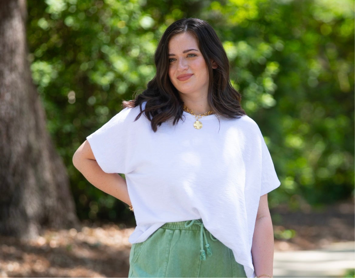 The Go To White Tee