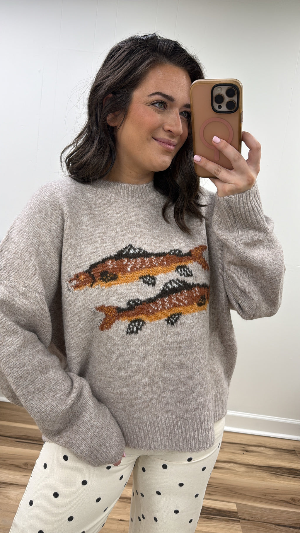 Oatmeal Fish Sweater