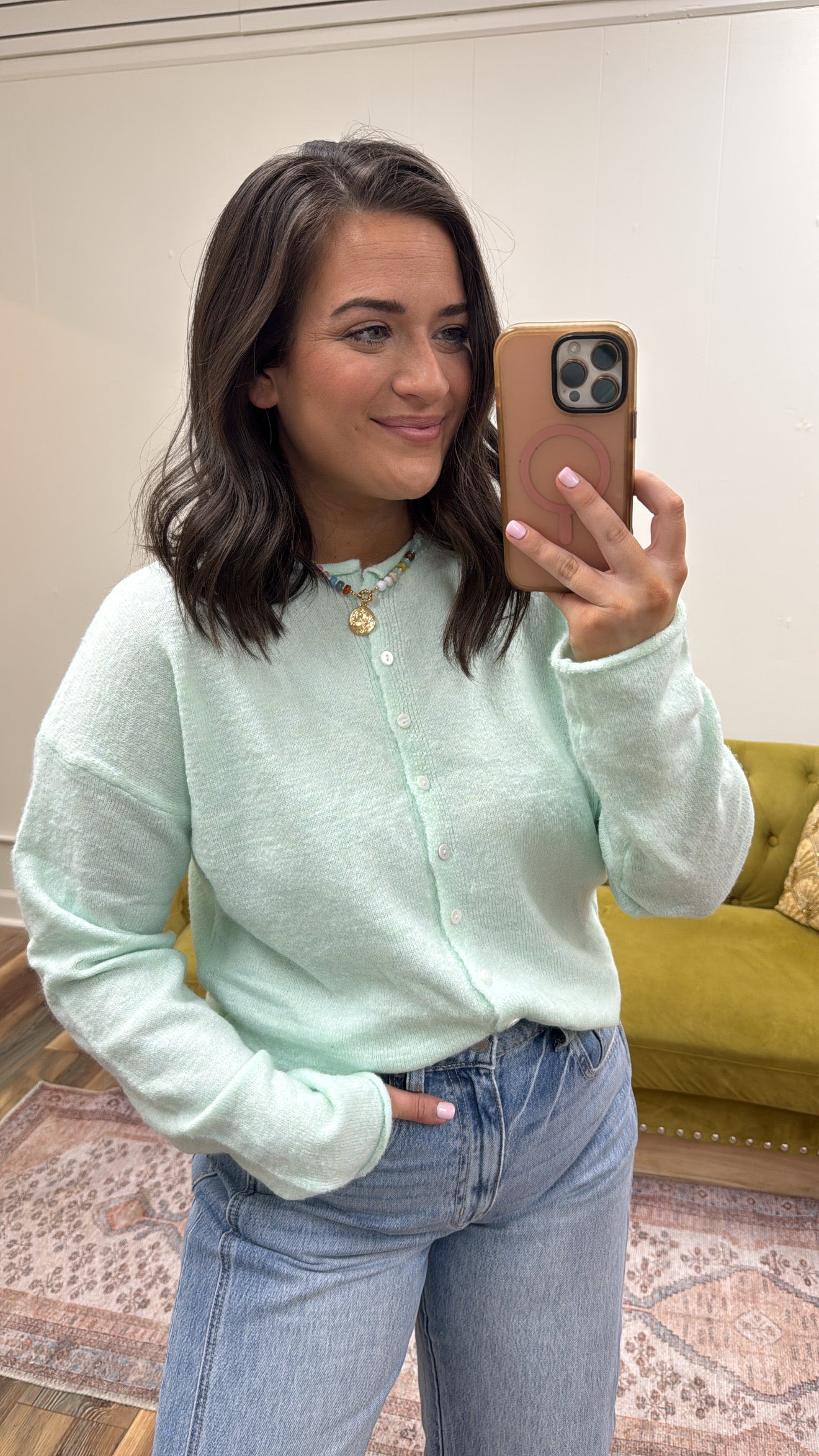 Freshmint Long Sleeve Cardigan