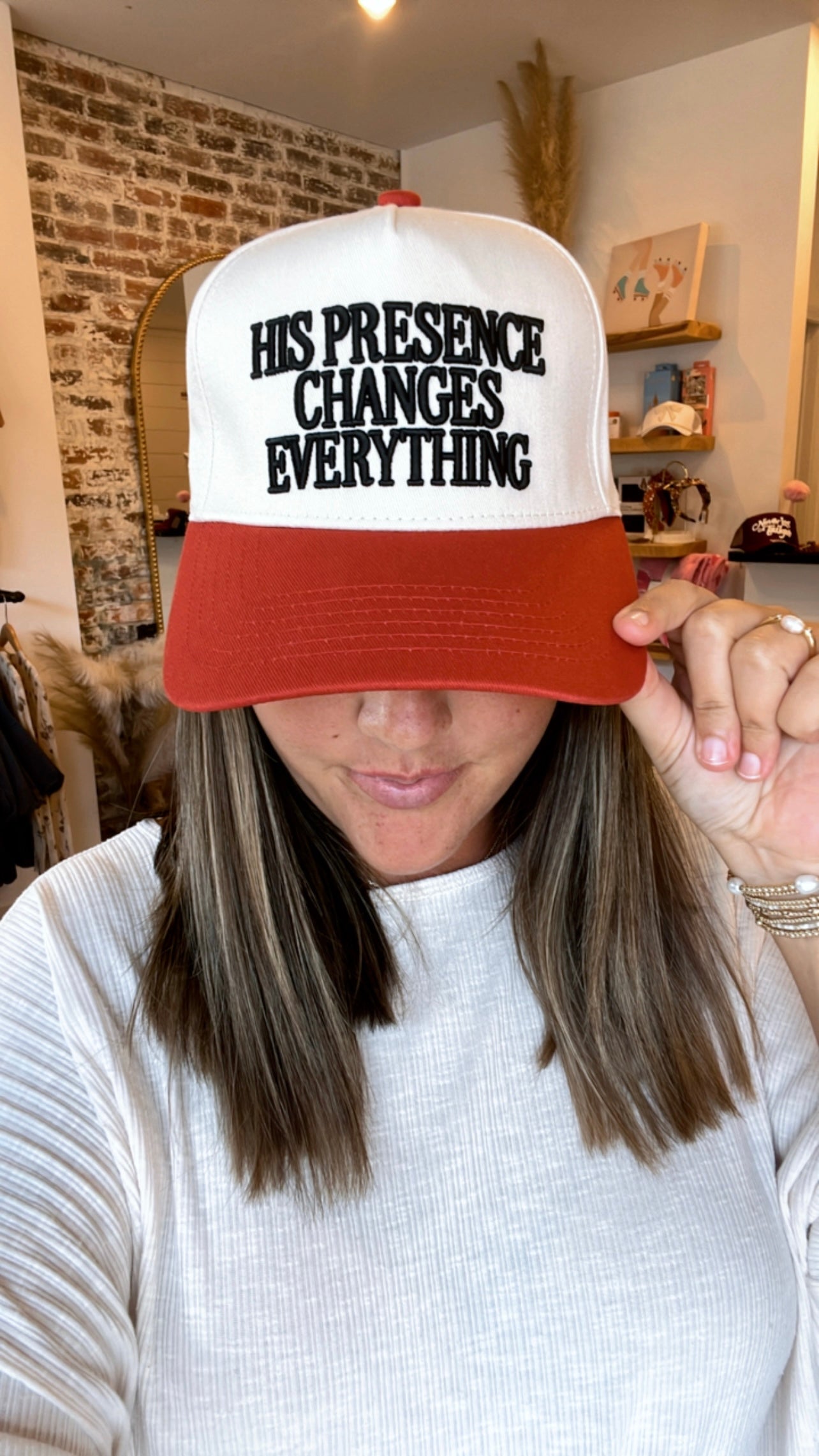 His Presence Changes Everything Trucker Hat