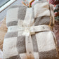 Luxe checkered blanket