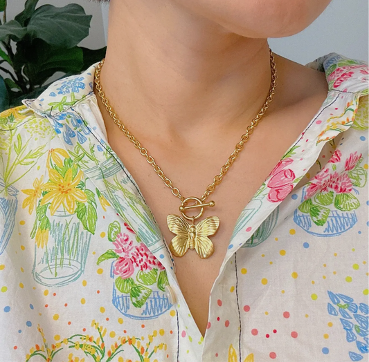 Butterfly Toggle Necklace