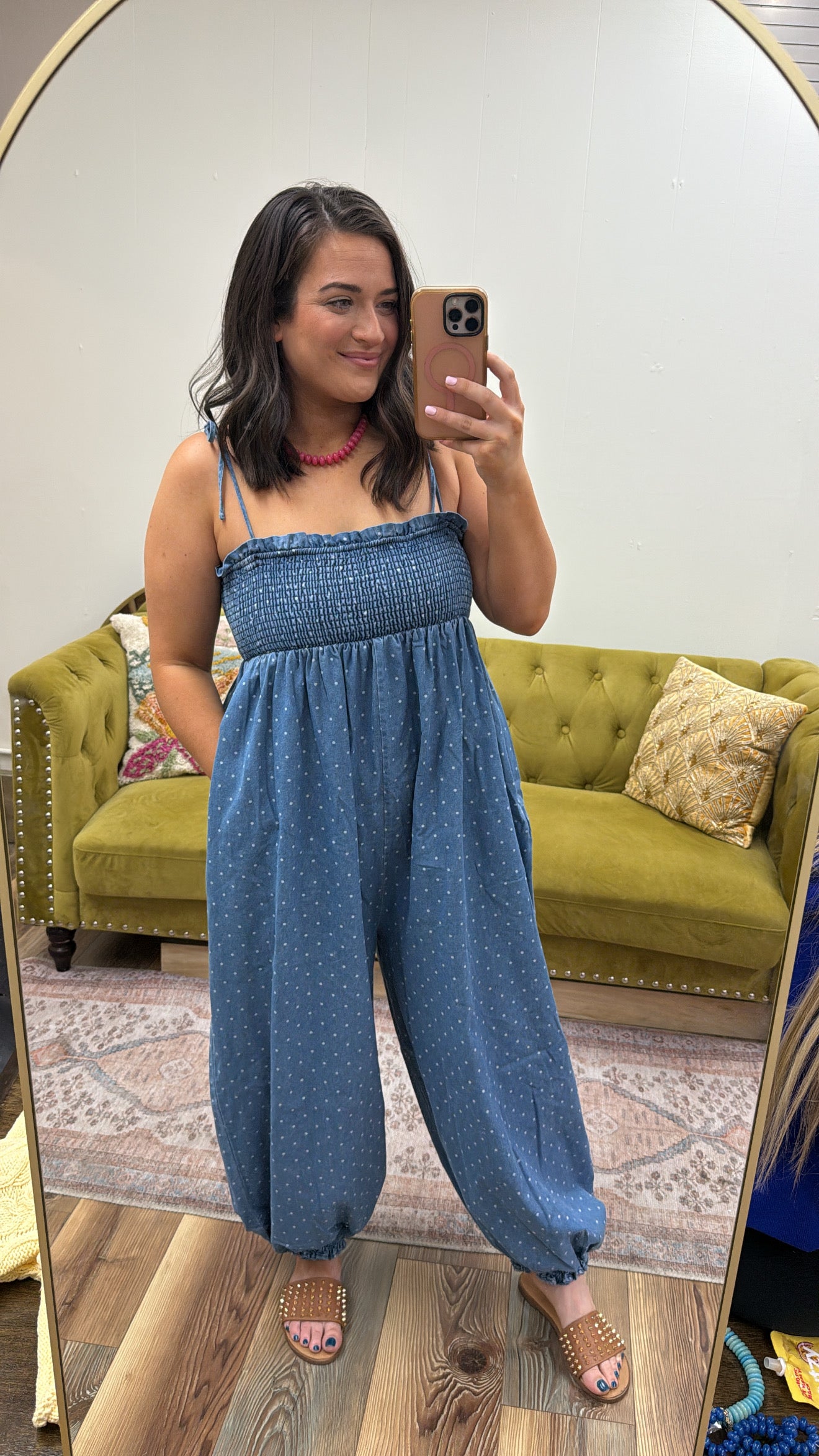Polka-Dot Jumpsuit