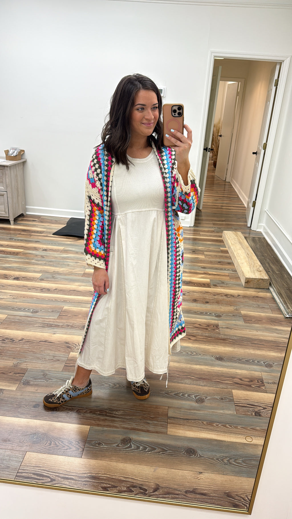 Colorful Crochet Cardigan