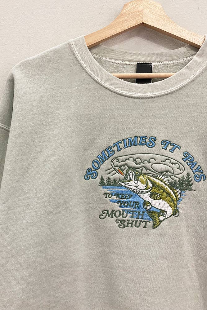 Largemouth Bass Embroidered Sweatshirt