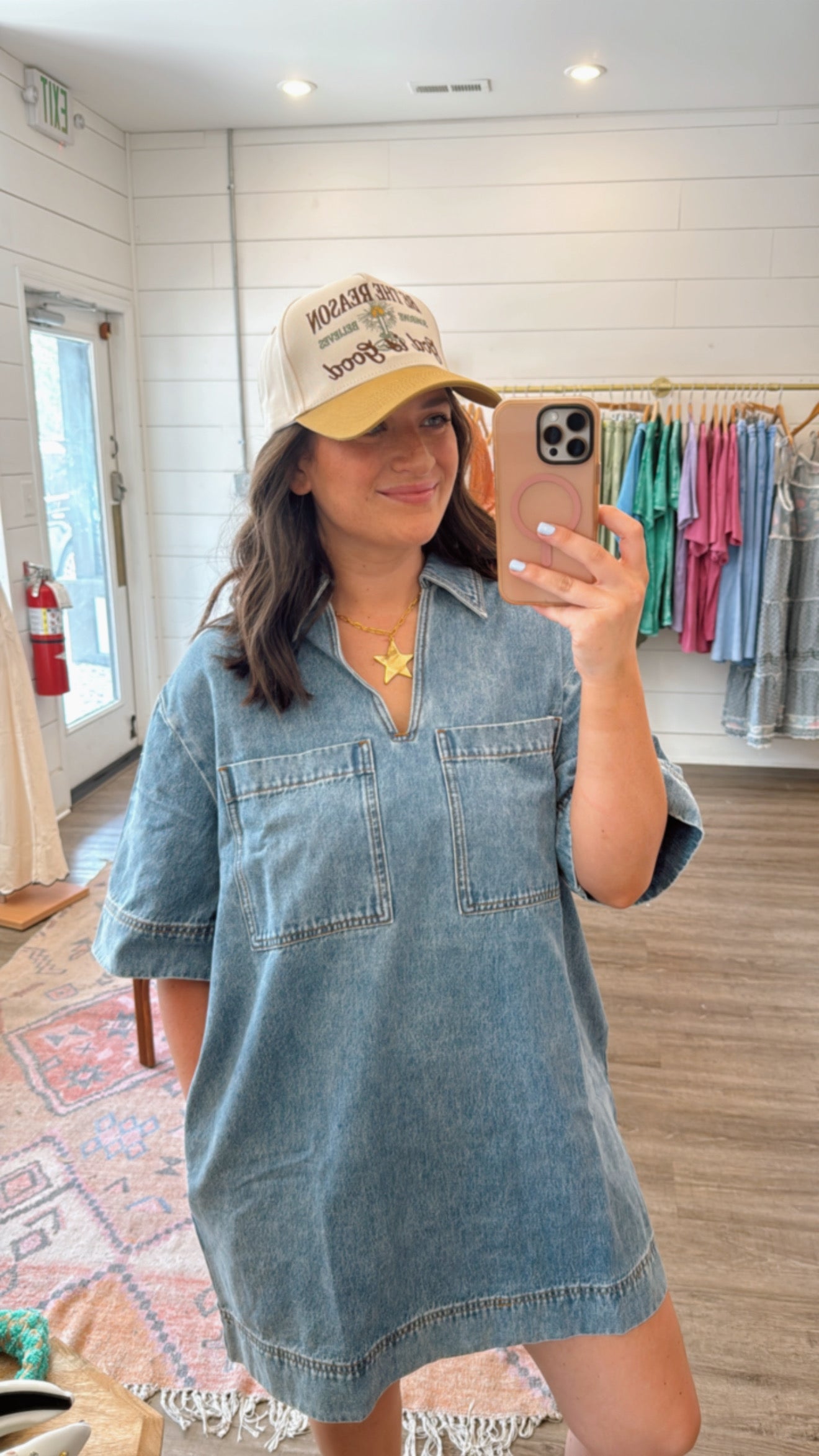 Denim Pocket Dress