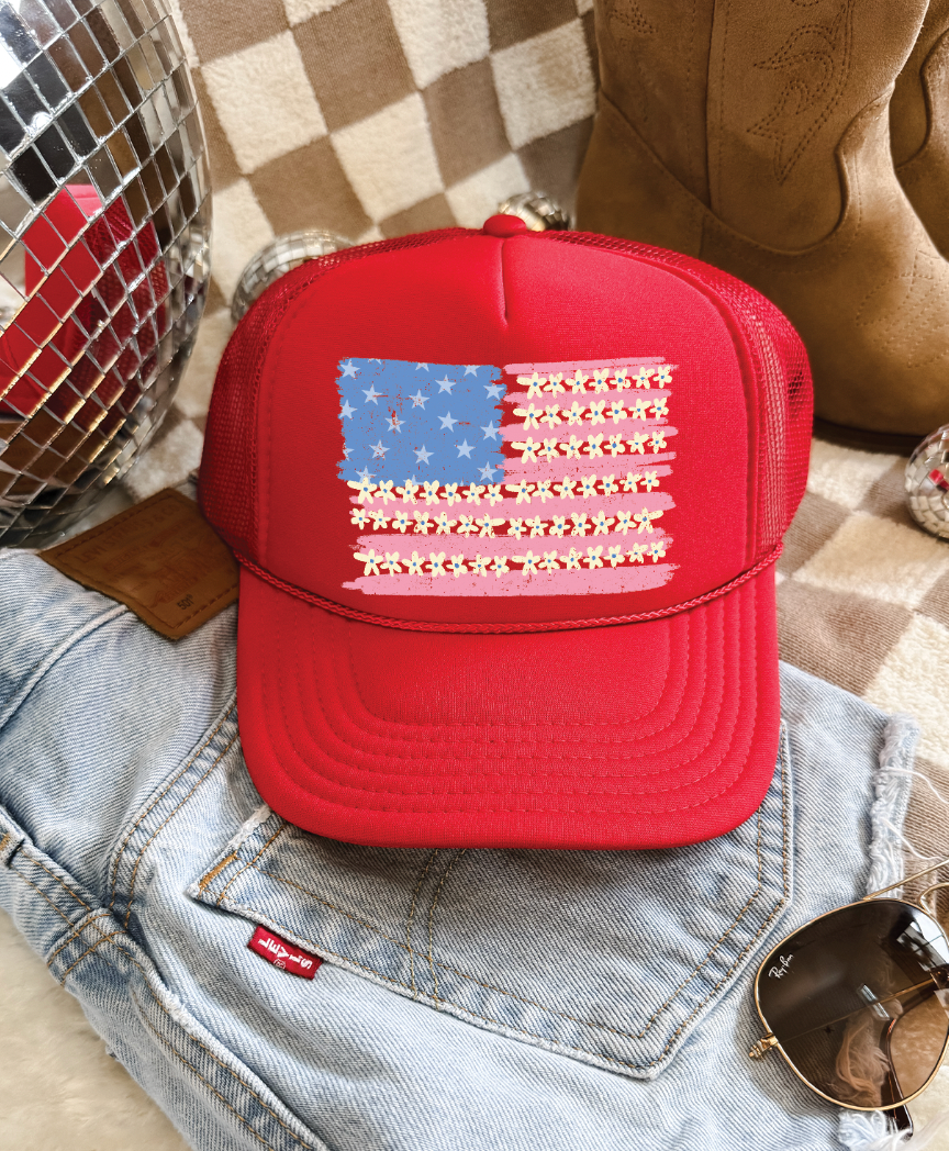 Patriotic Flag Trucker Hat