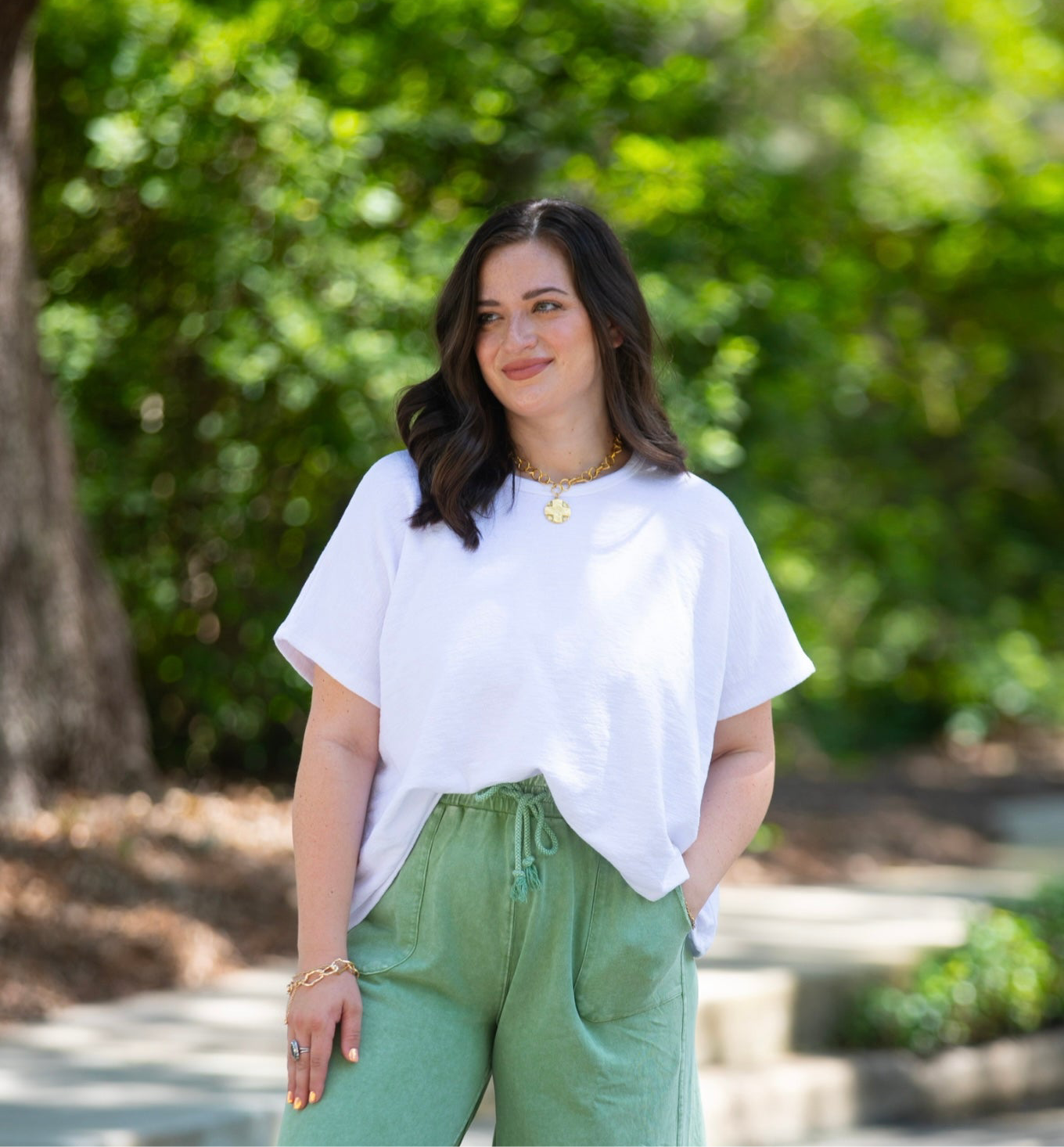 The Go To White Tee