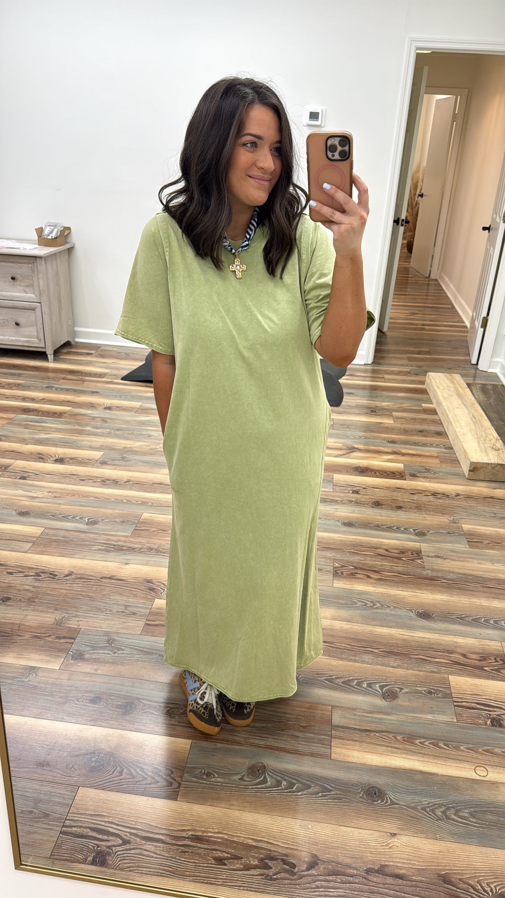 Sage T-Shirt Dress