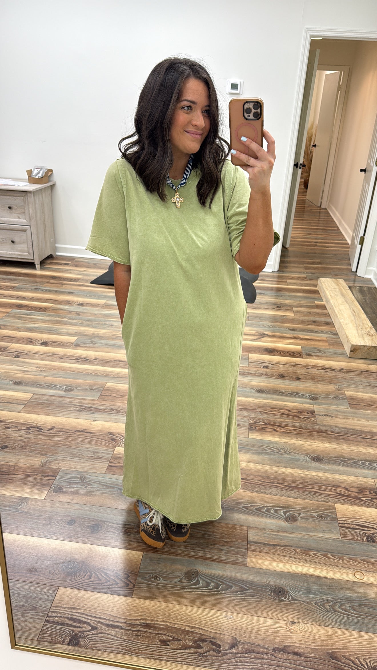 Sage T-Shirt Dress