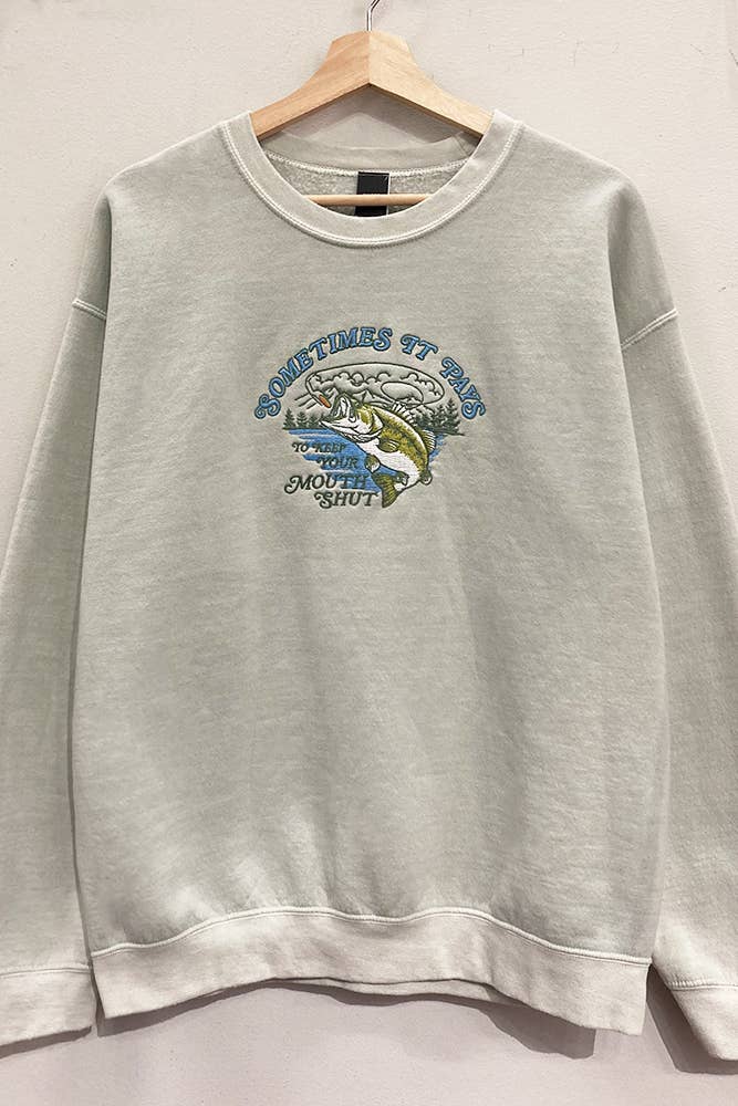Largemouth Bass Embroidered Sweatshirt
