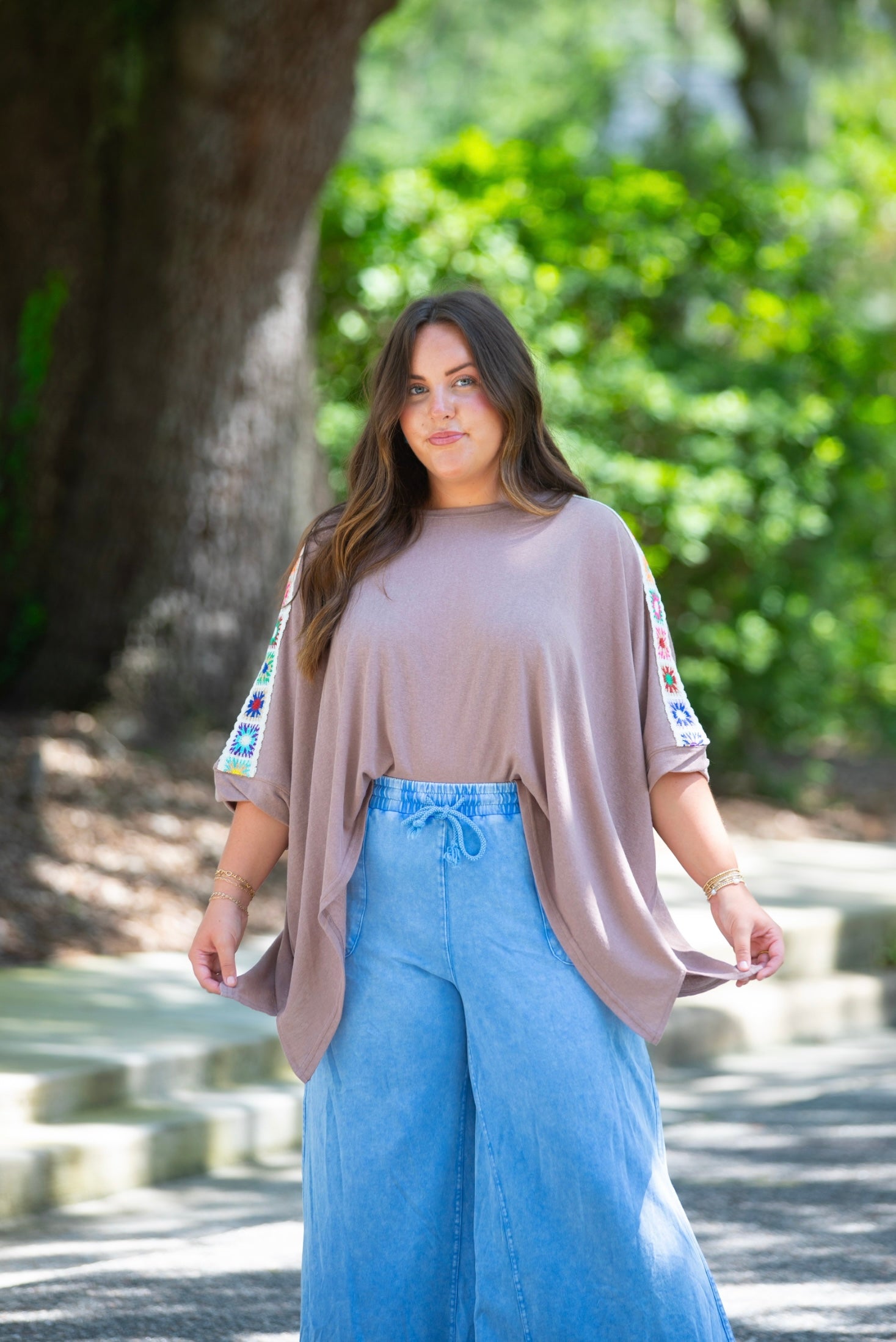 Crochet Trimmed Top