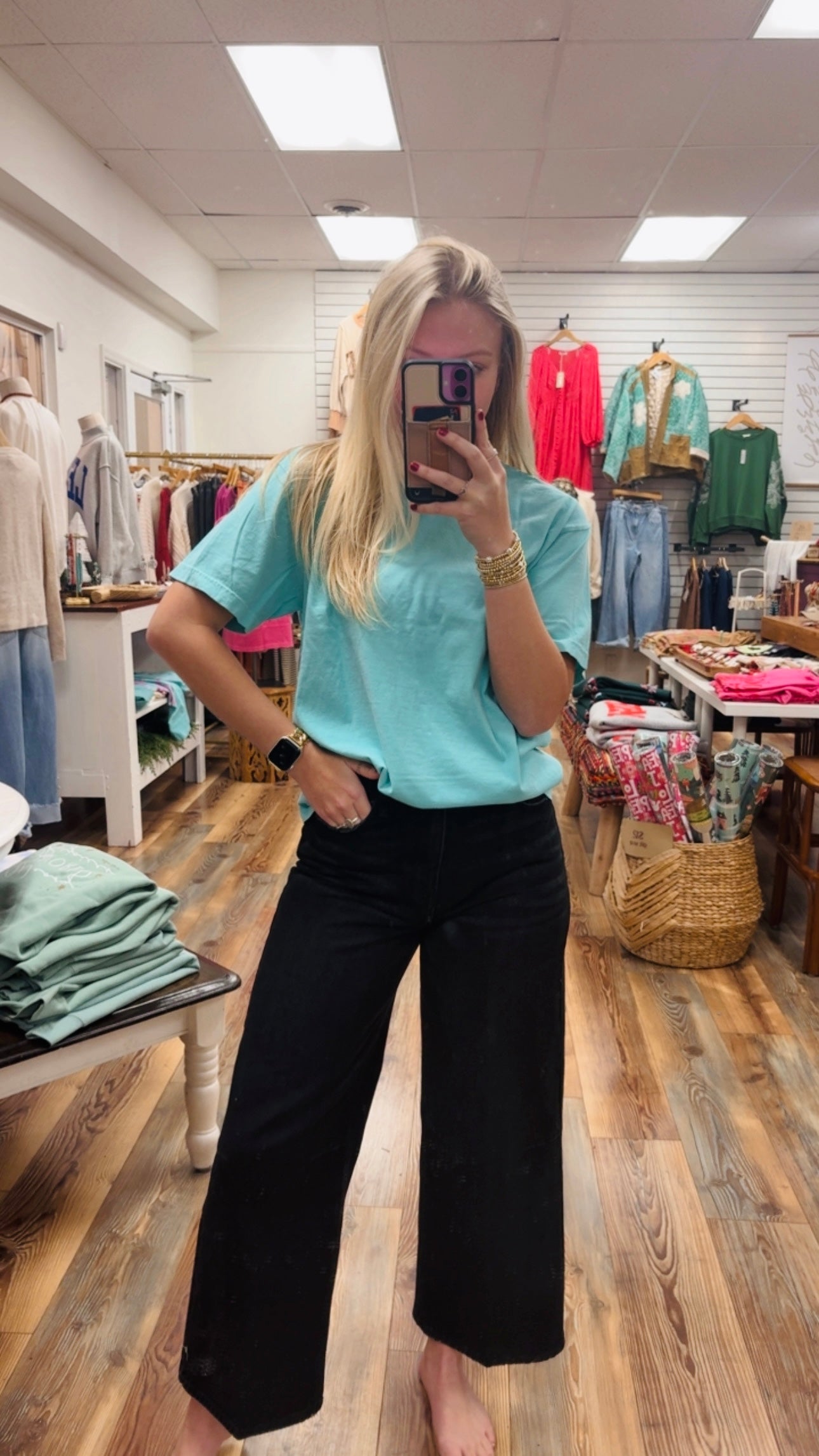 Black Straight Leg Jeans