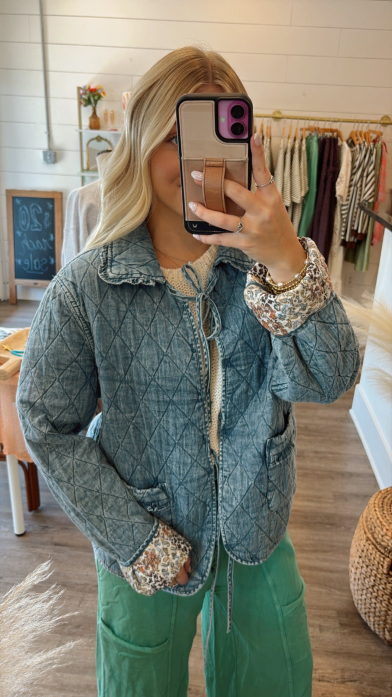Quilted denim Jacket