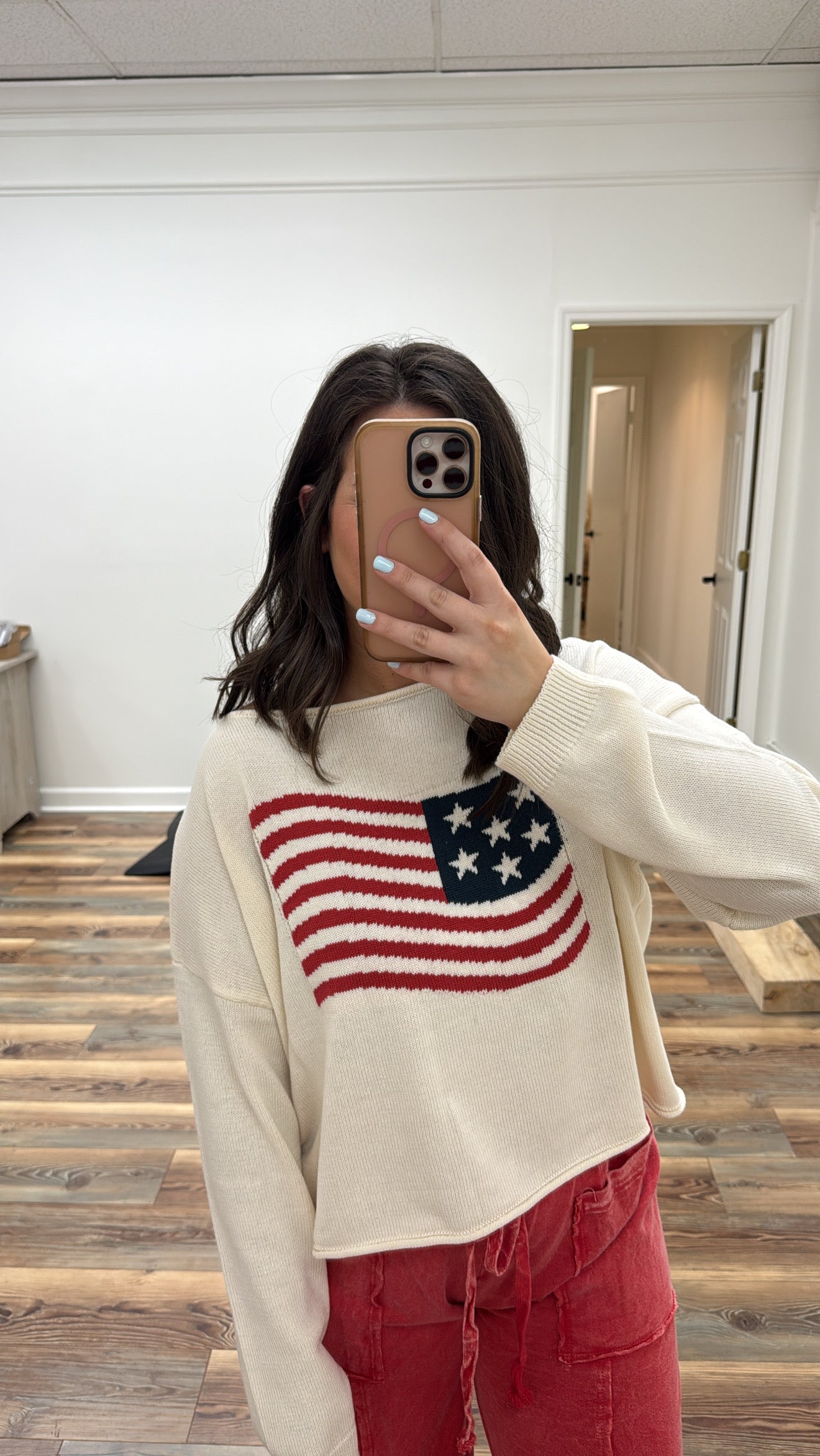 American Flag Sweater