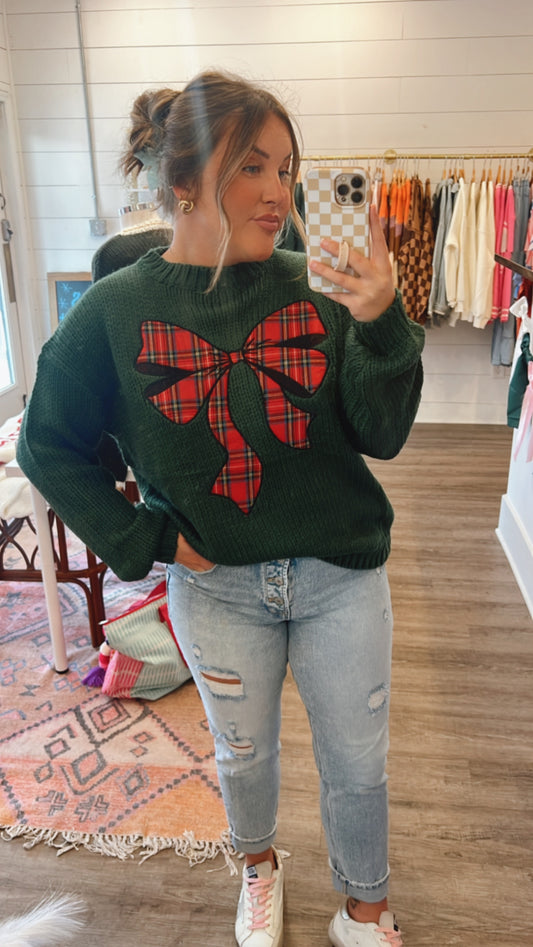 Christmas Bow Sweater