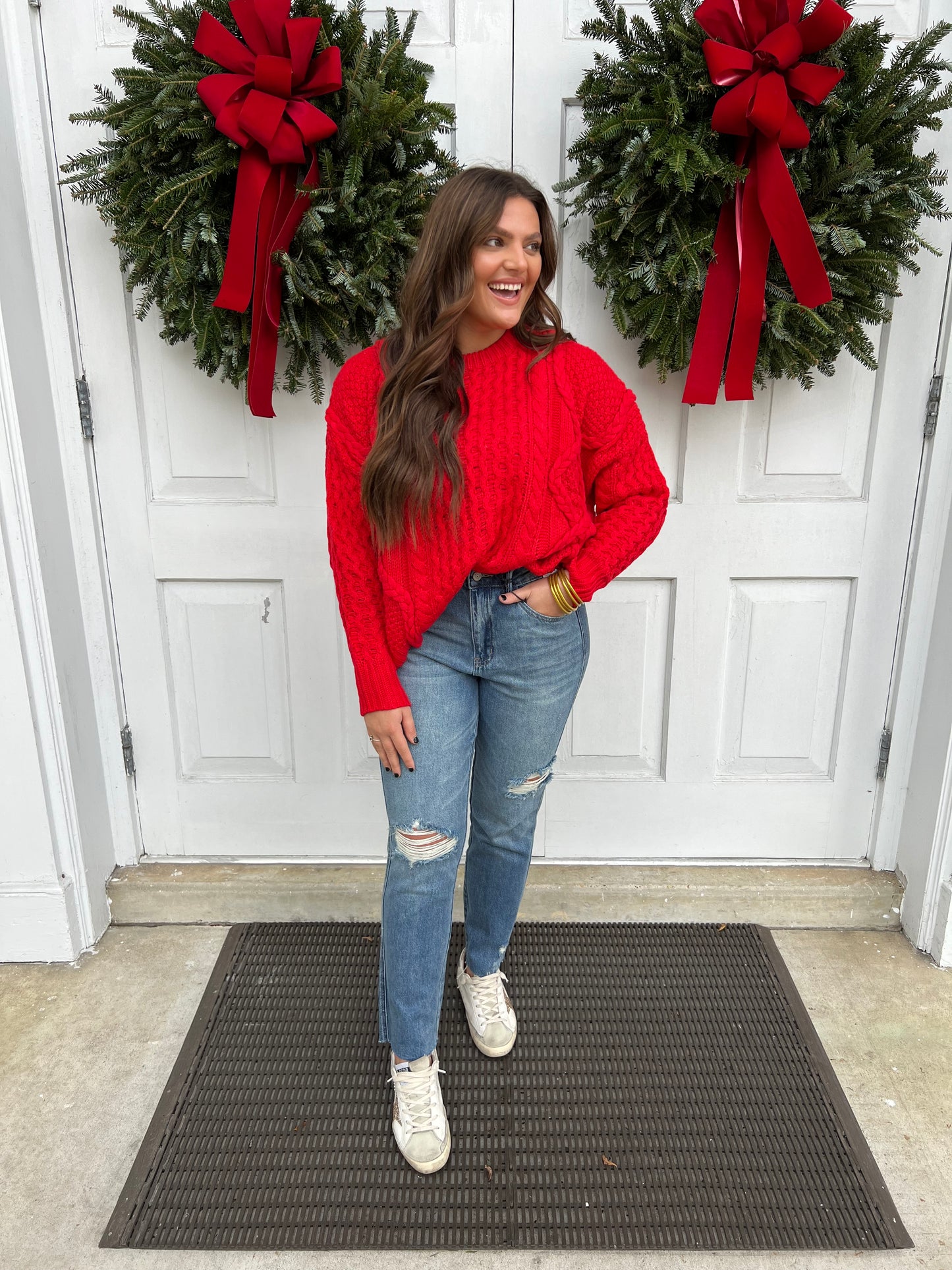 Fab Days Ahead Red Sweater