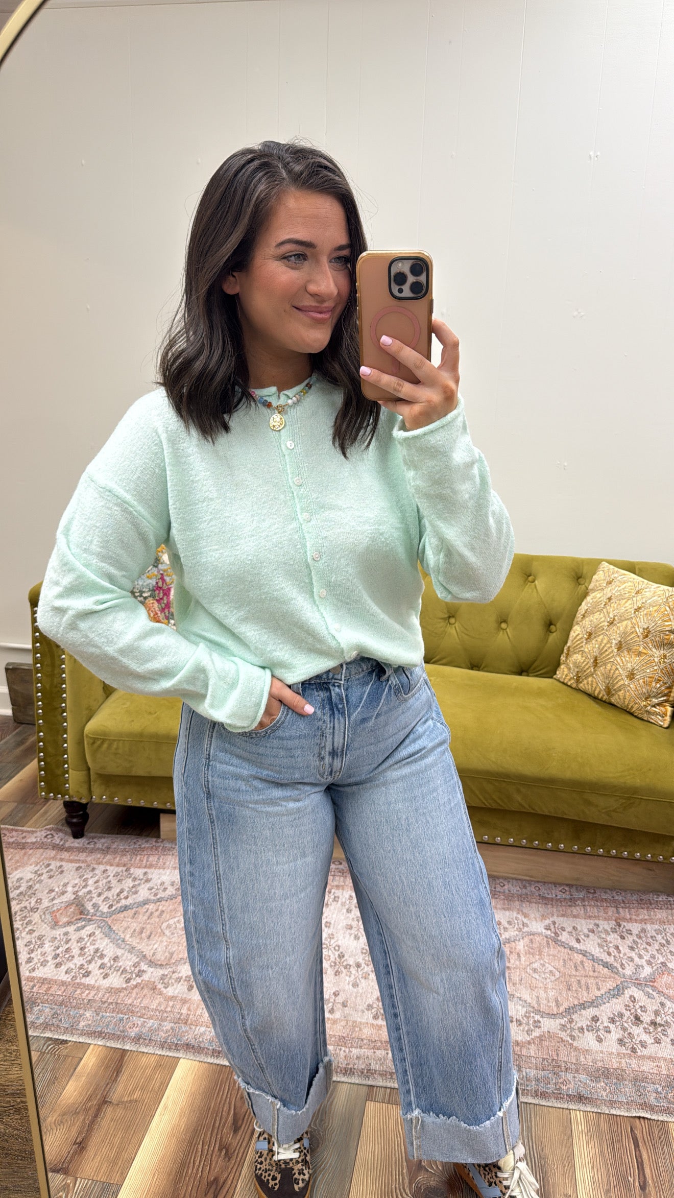 Freshmint Long Sleeve Cardigan