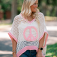 Peace Sign Knit Top