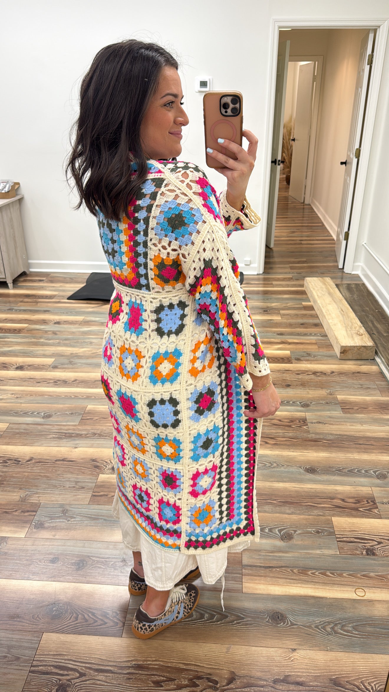 Colorful Crochet Cardigan