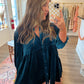 Blue Velvet Tunic