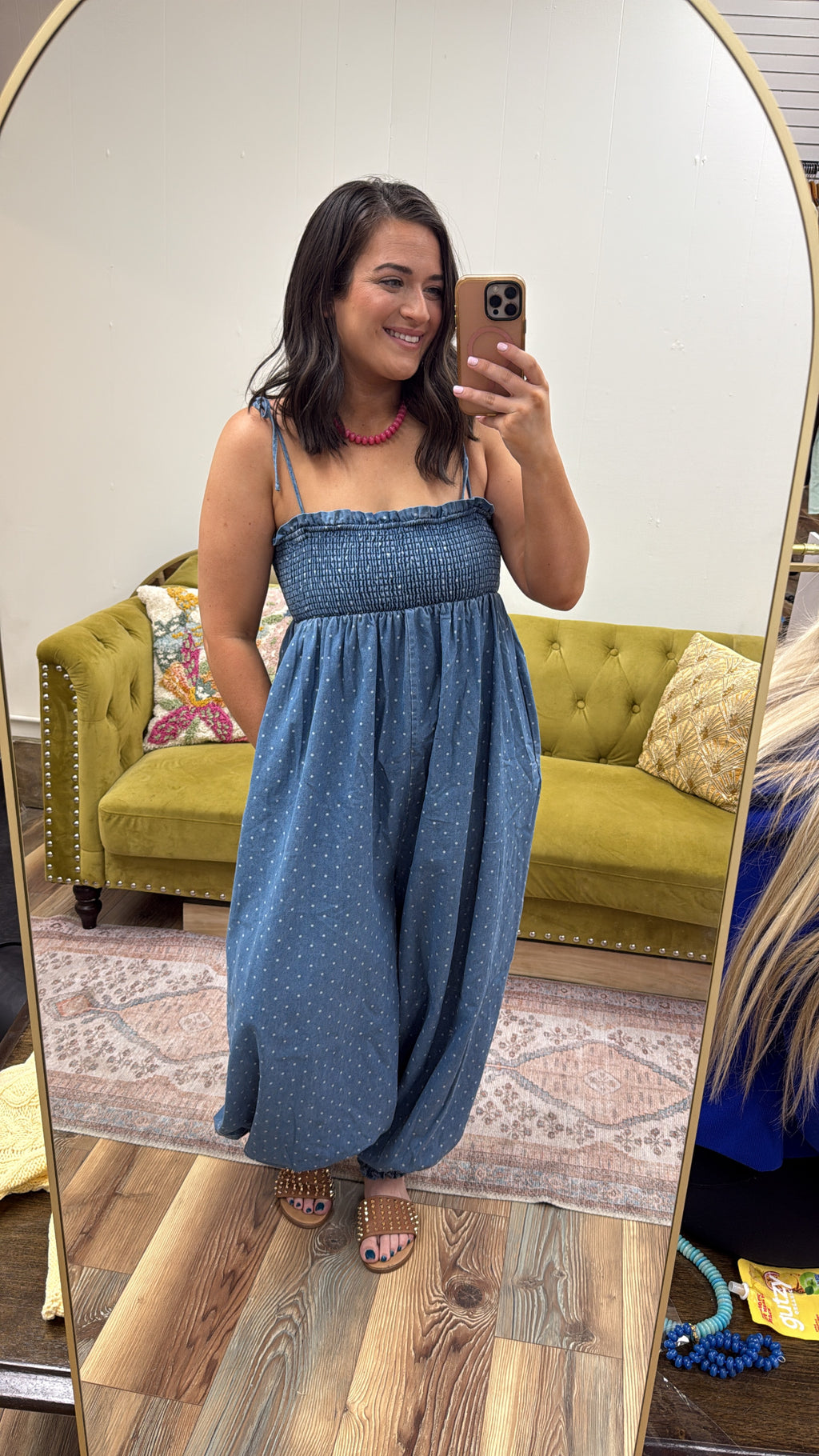 Polka-Dot Jumpsuit