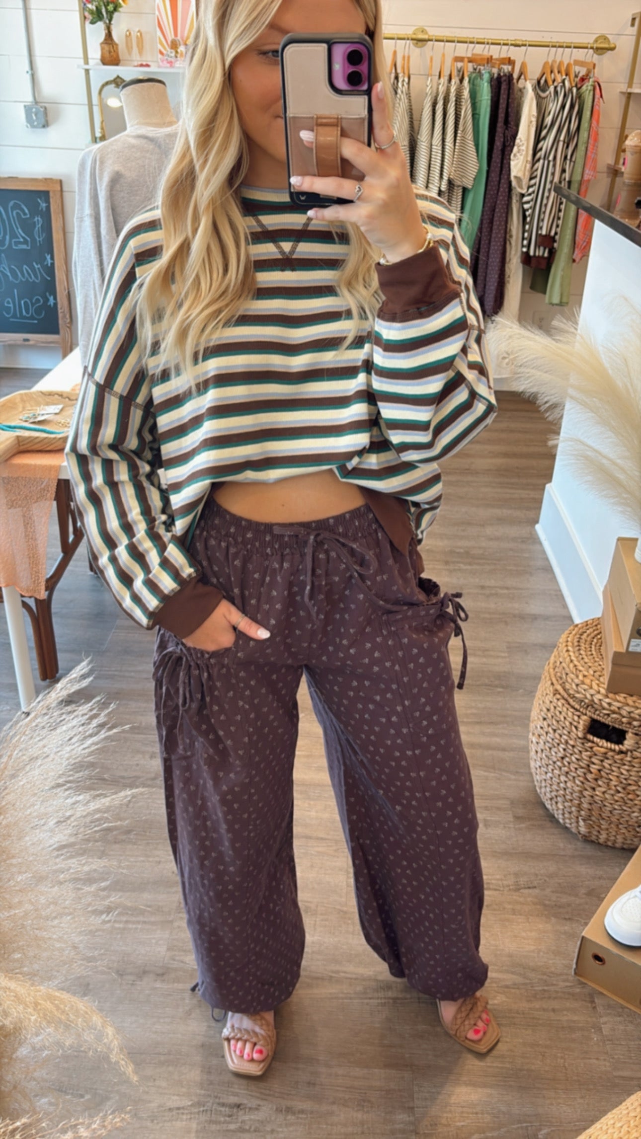 Detailed Balloon Pants