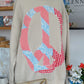 Vintage Quilt Sweatshirt - Tan Large