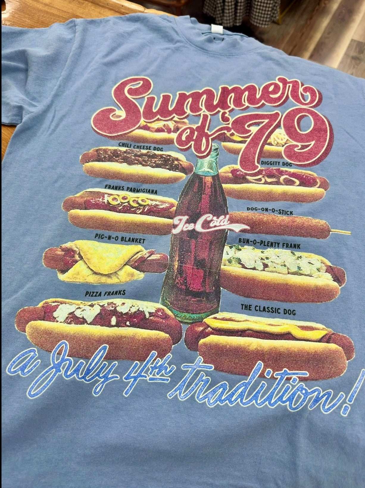 Summer of '79,  Hot Dogs Boxy Cotton T-Shirt
