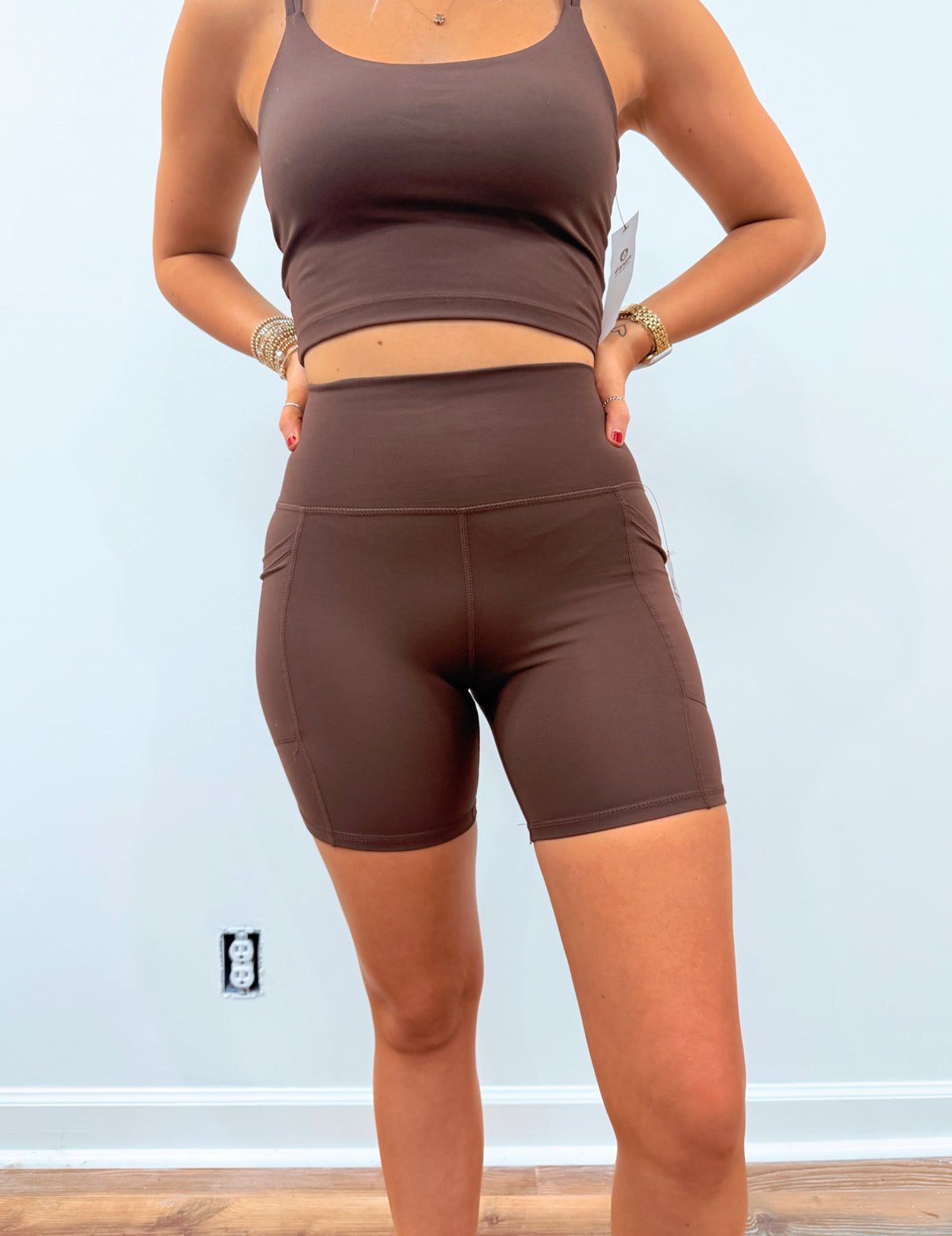 Espresso Biker Shorts