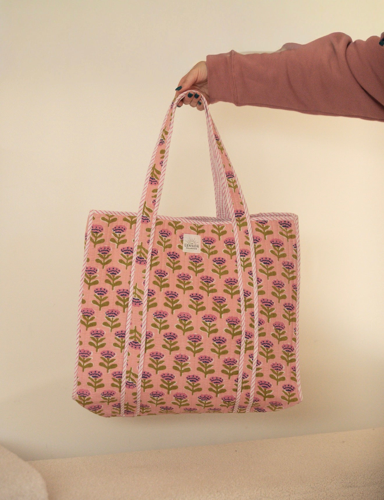 Pink Poppy Tote Bag