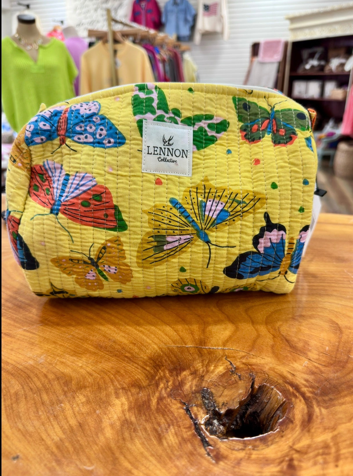 Butter Yellow Monarch Cosmetic Bag