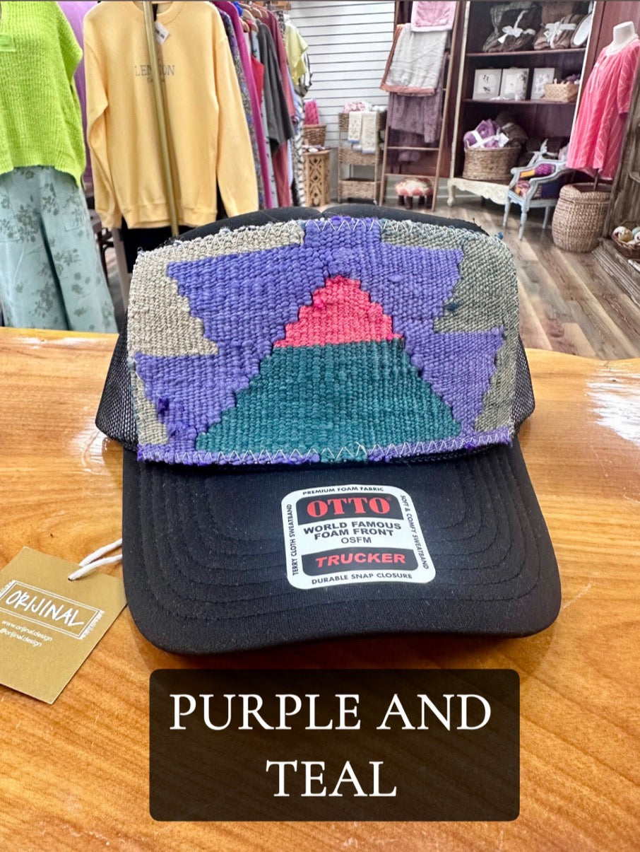 Black Detailed Trucker Hat- ORIJINAL
